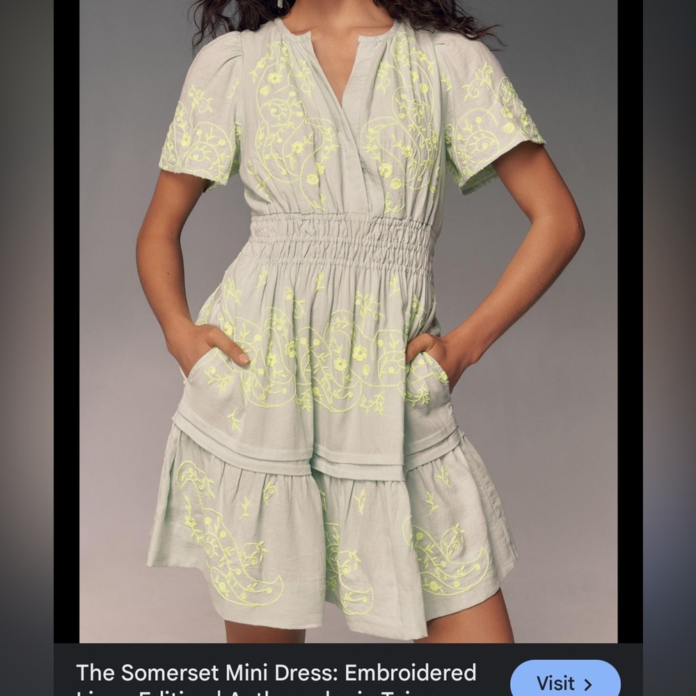 Anthropologie Somerset Mini Dress